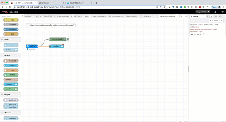 Watson Database How to connect a Cloudant database as datasource in Watson Studio ...