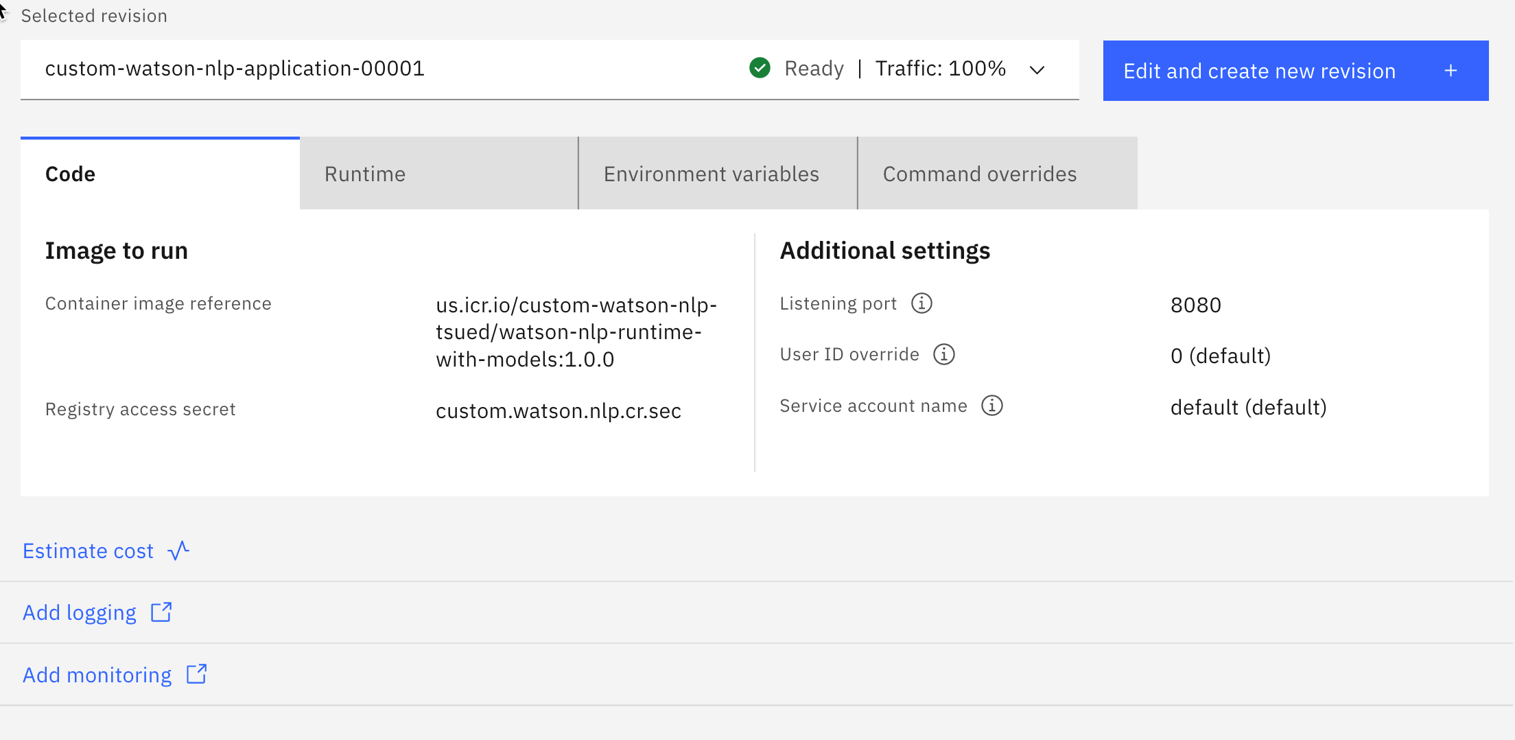 Run Watson NLP for Embed on IBM Cloud Code Engine – Thomas Suedbroecker ...
