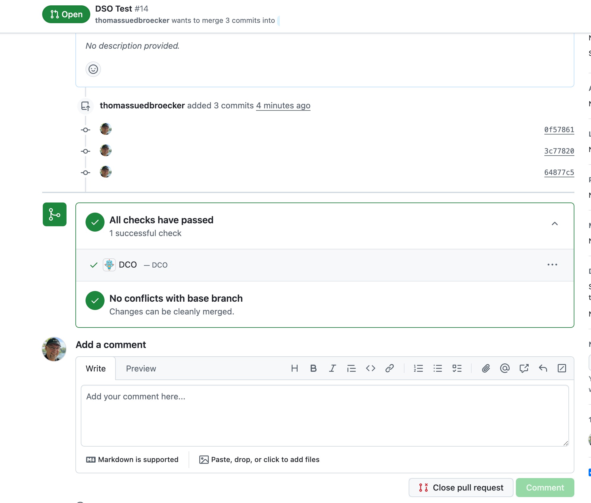 Avoid the DCO error for your pull requests in a GitHub repository fork ...